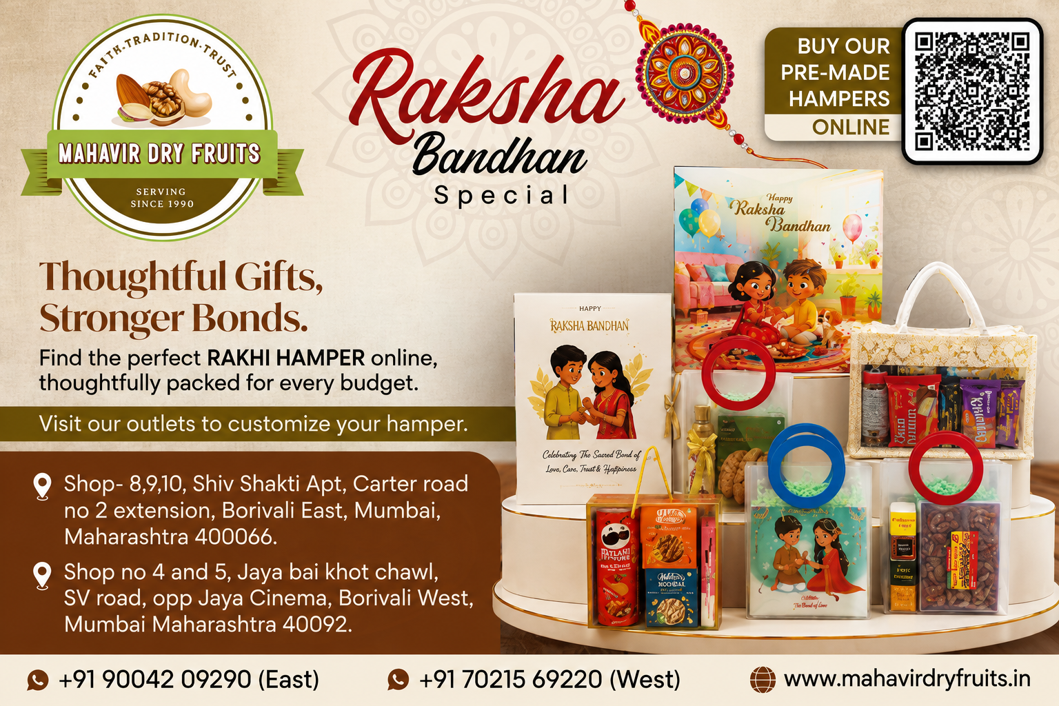 Celebrate Raksha Bandhan with Premium Dry Fruit Gift Hampers