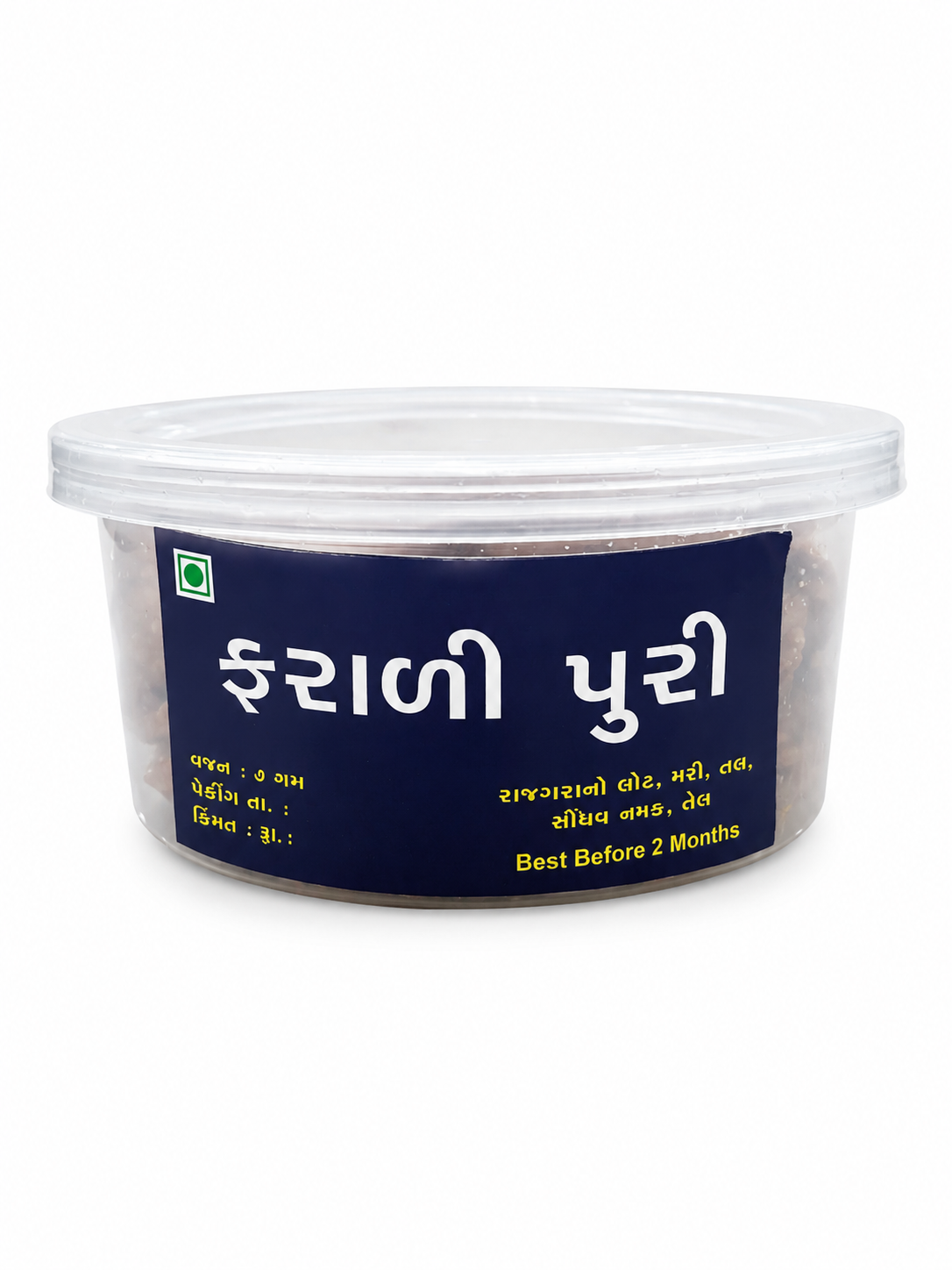Farali Puri 200 GMS made with premium farali ingredients, hygienically packed for freshness and crispy traditional texture.