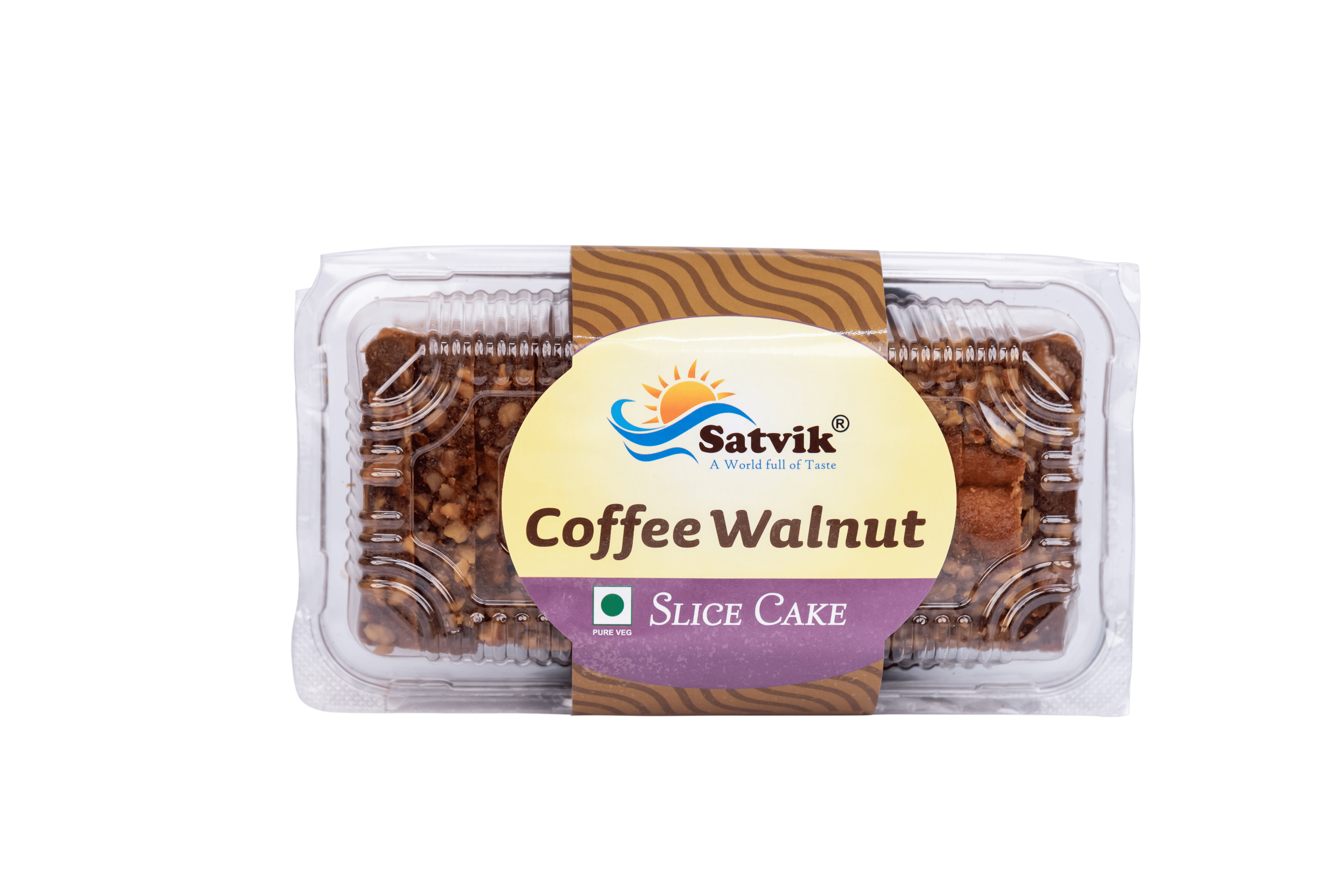 Coffee Walnut Slice Cake with soft texture, aromatic coffee notes and crunchy walnut pieces, ideal for dessert and tea-time treats.