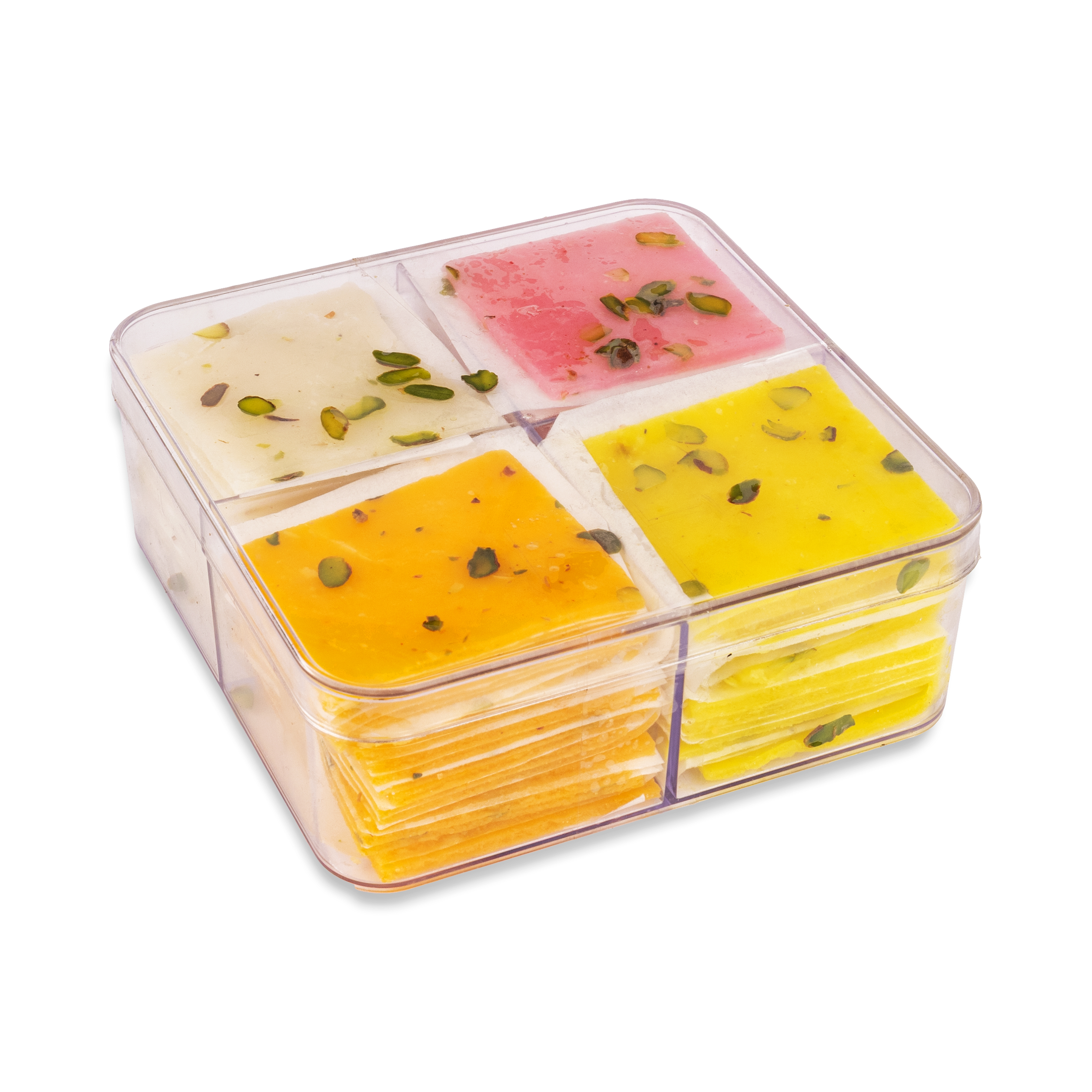 Ice Halwa Assorted Box 500 GMS prepared with assorted premium flavors, hygienically packed for freshness, authentic taste, and festive gifting.
