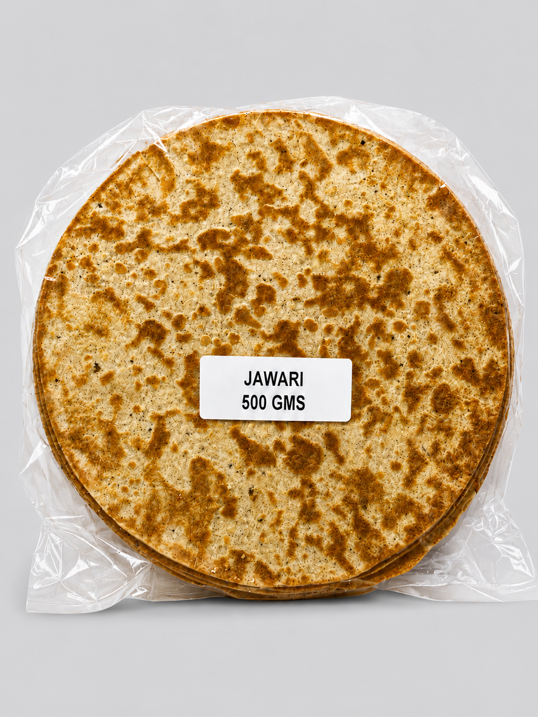 Machine Made Jawari Khakhra 500 GMS with thin crisp texture and earthy jawari flavor for traditional Gujarati-style snacking.