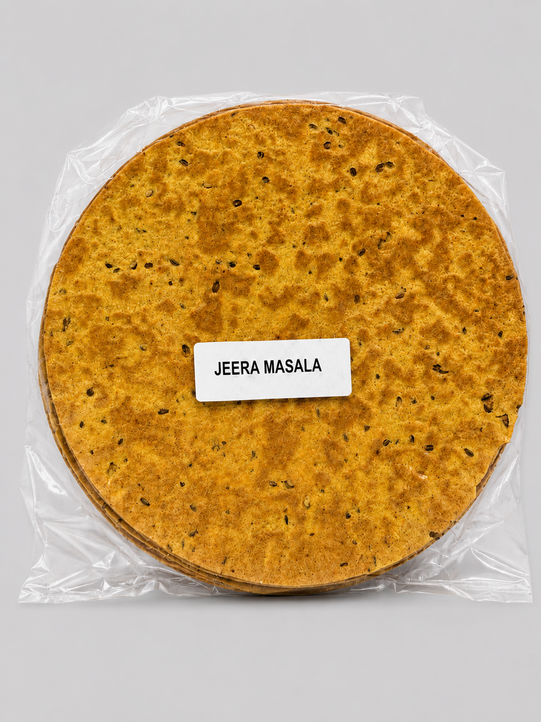 Machine Made Jeera Masala Khakhra 500 GMS with crisp texture, cumin aroma and bold masala seasoning for flavorful snacking.
