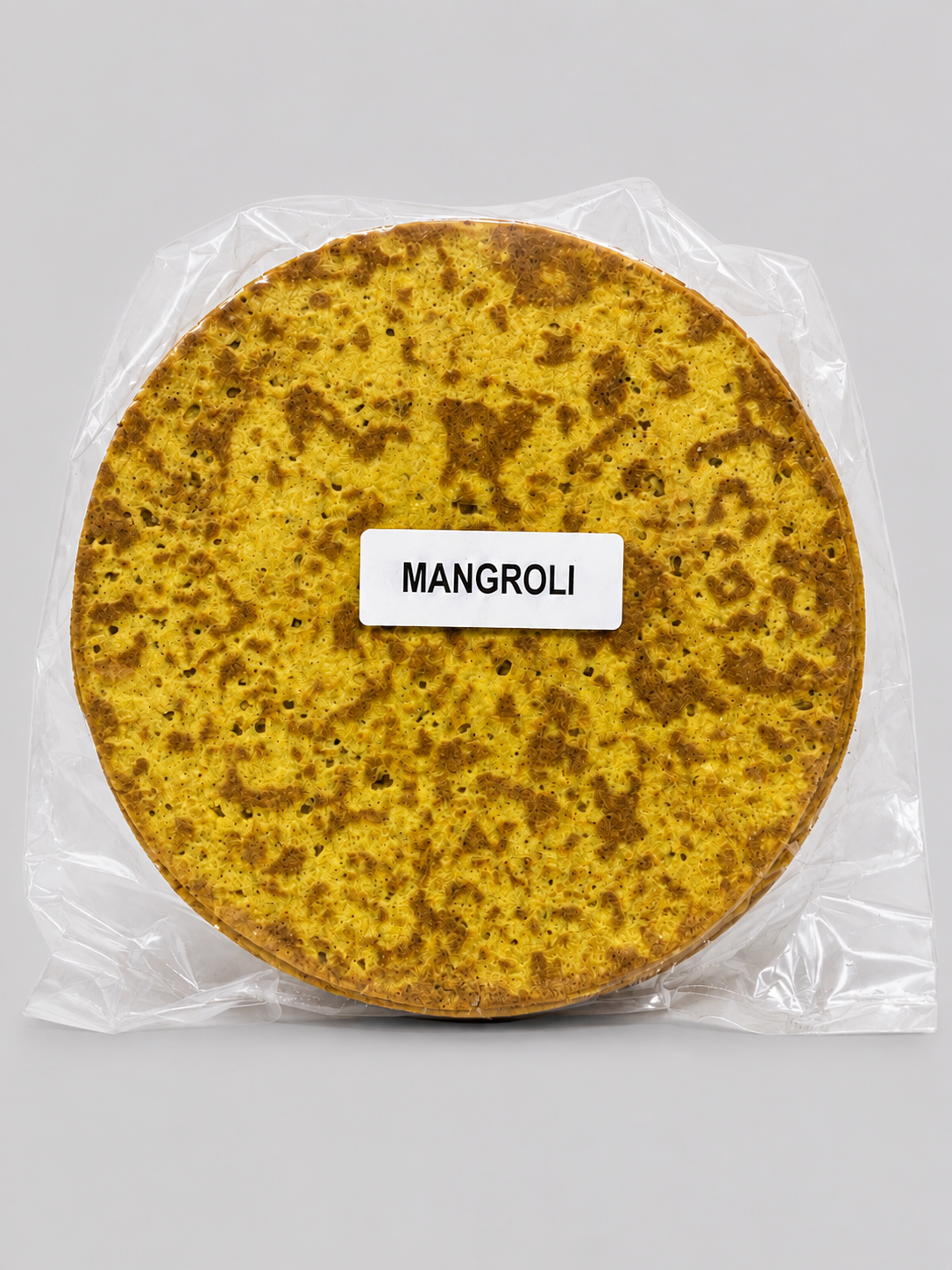 Machine Made Mangroli Khakhra 500 GMS with delicate crisp texture and distinctive Mangroli-style flavor for traditional snacking.