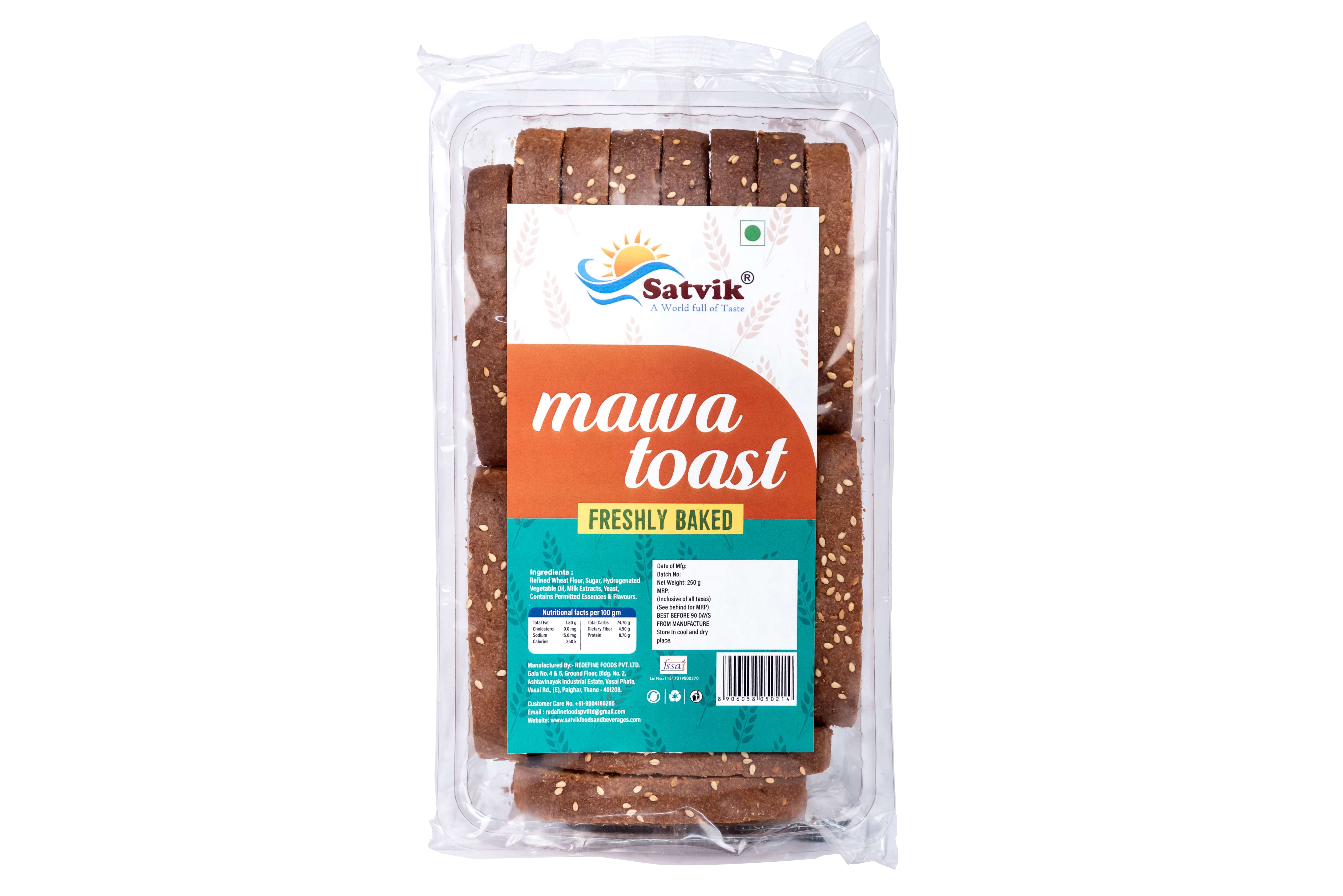 Mawa Toast 200 GMS with crisp texture and rich mawa flavor, suitable for tea-time, festive treats and everyday bakery snacking.