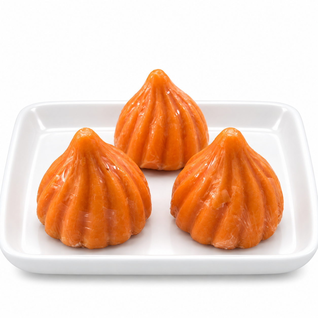Orange Crispy Rice Modak