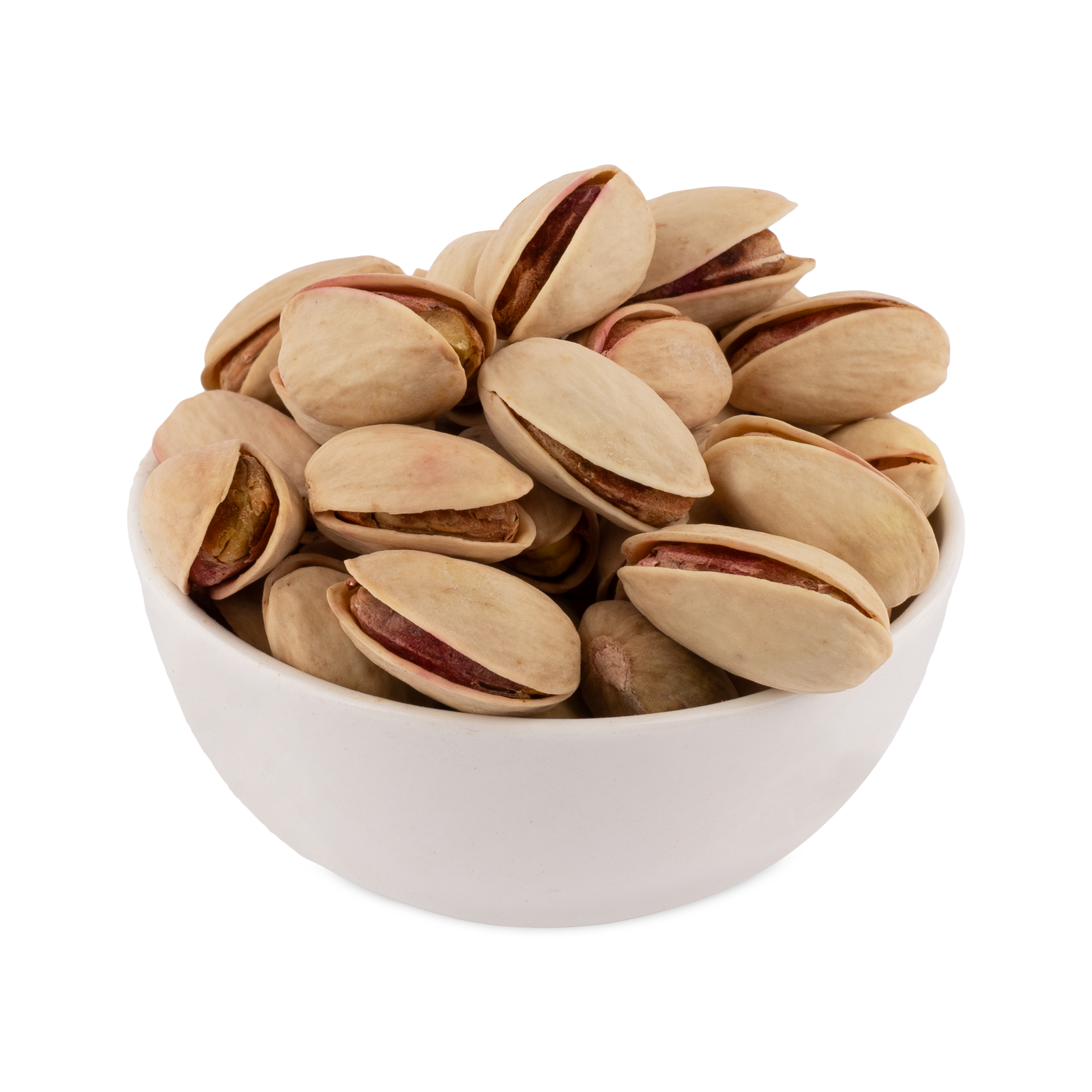 Salted Irani Pista 250 Gms arranged in a ceramic bowl with roasted pistachios, natural shells, and rich texture.