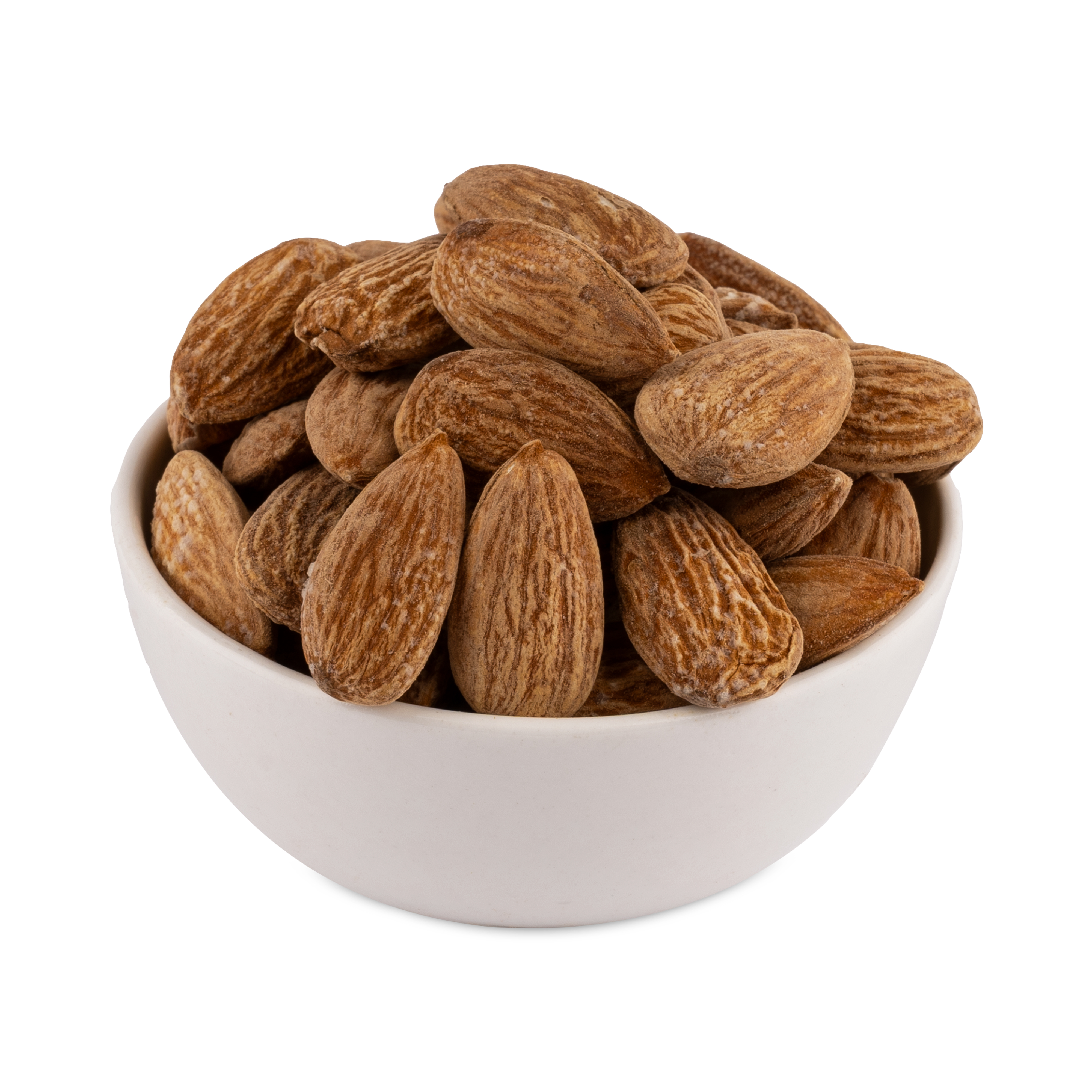 Roasted and lightly salted whole almonds in a 250g pack, ideal for nutritious snacking and entertaining guests.