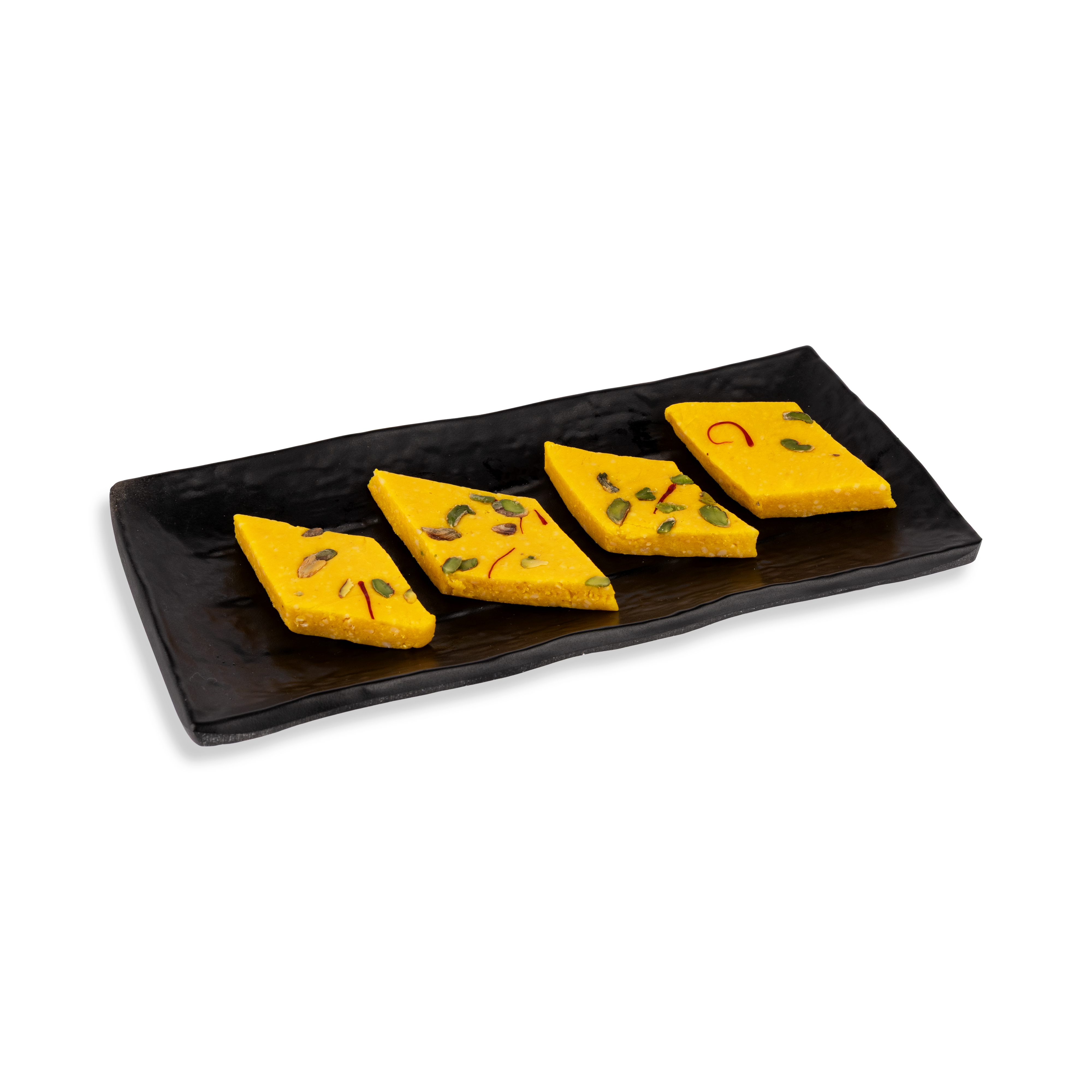 Kaju Katli Kesar 250 GMS crafted with premium cashews and saffron, hygienically packed for freshness, rich flavor, and authentic festive sweetness.